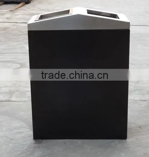 Arlau Outdoor steel metal mall waste bin