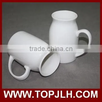 2017 new listed white ceramic milk cups