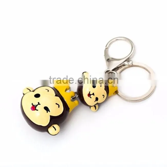 Monkey keychain for smart key/ custom shape keychain
