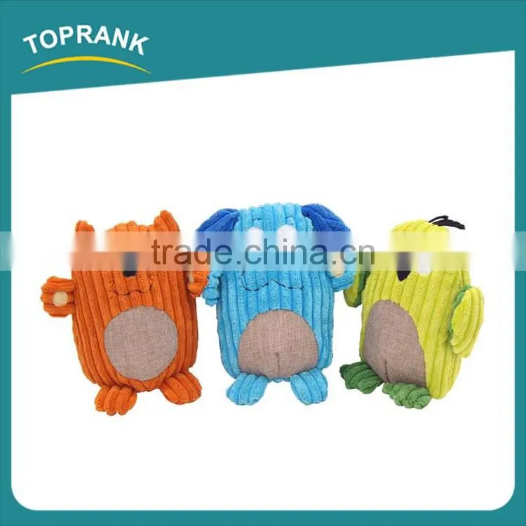 Hot selling pet chew toy dog cat bird shaped large stuffed plush dog toys