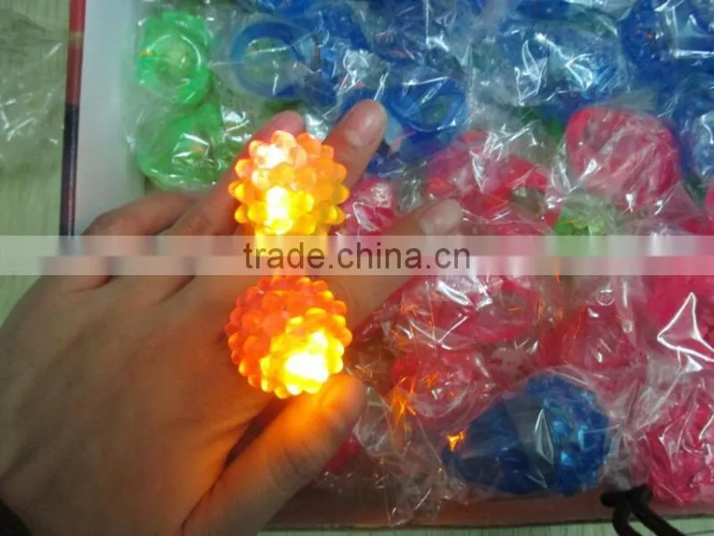 light up jelly rings light up TPR ring led ring