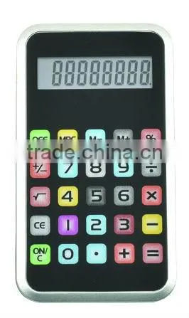 Hot selling 8 digit foldable silicon Calculator