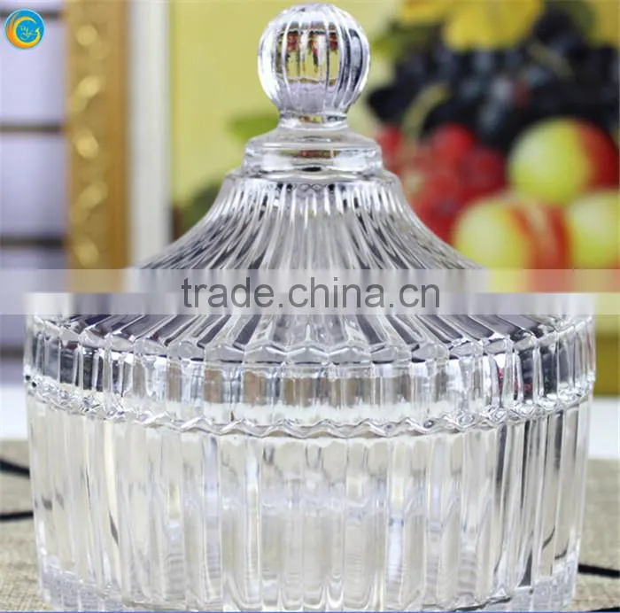 candle holder decor glass candy jar
