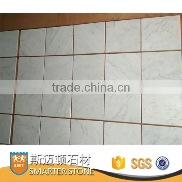 Carrara white import marble tile 12" x 12"