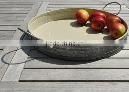 antique metal serving trays