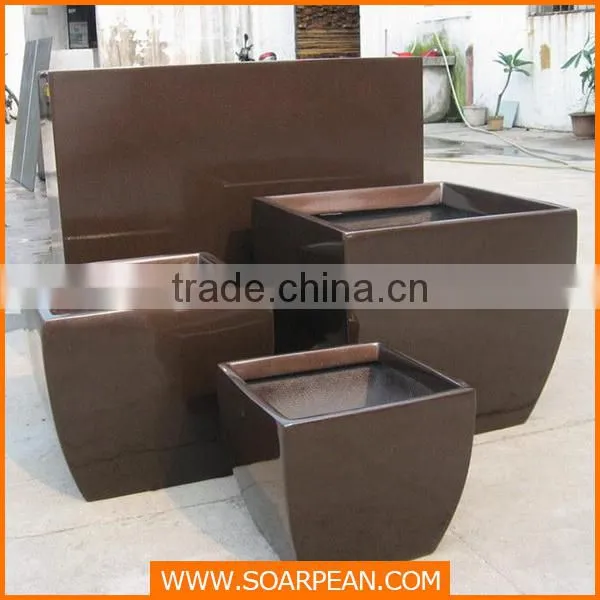 Home Decoration Giant Fiberglass Flowerpot