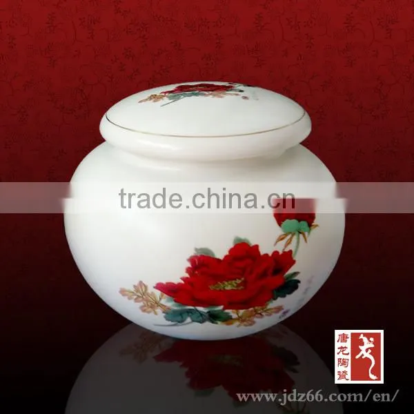 Jingdezhen porcelain ceramic tea caddy
