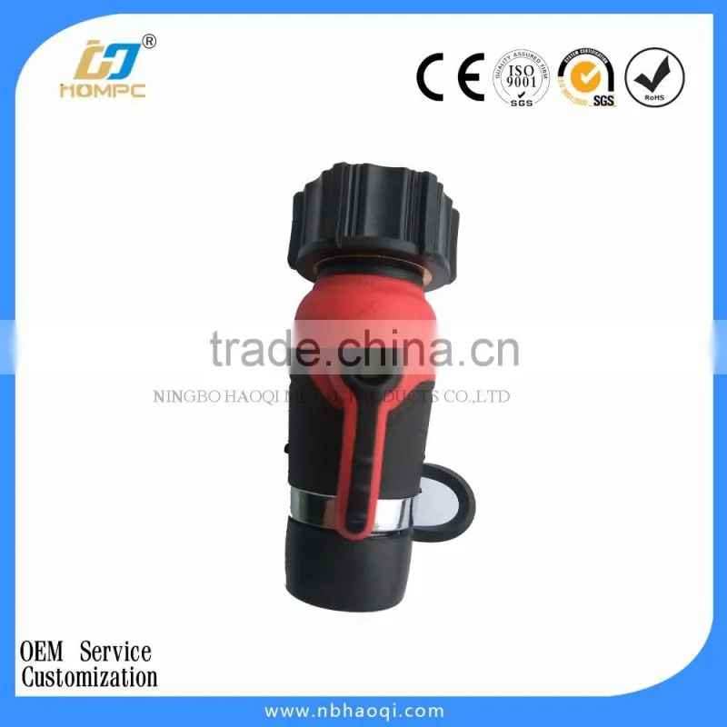 Heavy Duty Brass 4 Way Garden Hose Shut Off Connector