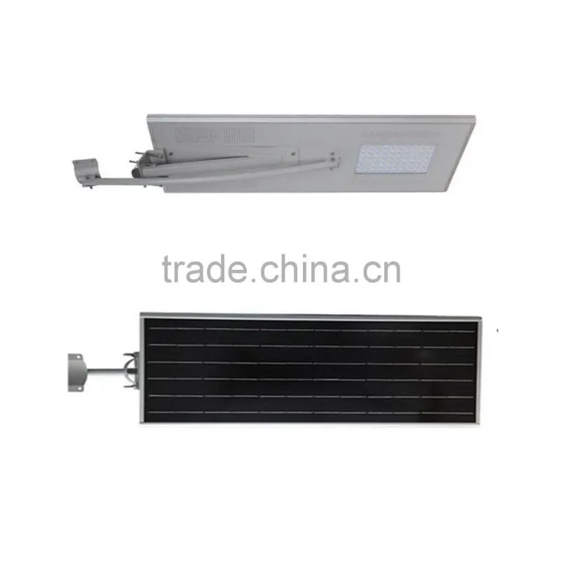 All in one automatic sensor solar lights led street light high lumens 50W solar power street light with IP65 and CE & RoHS