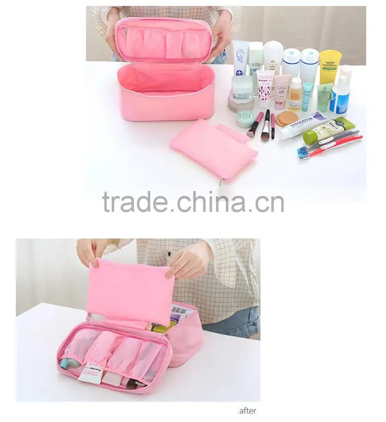 New style cosmetic bag and clothes bra organizer bag for travel