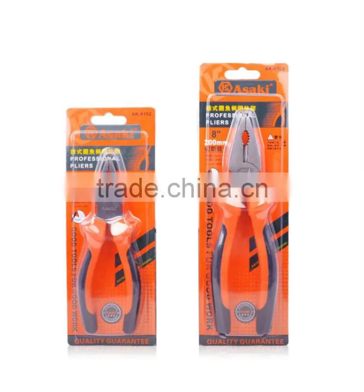 AK-8103 High quality different type double color combination plier
