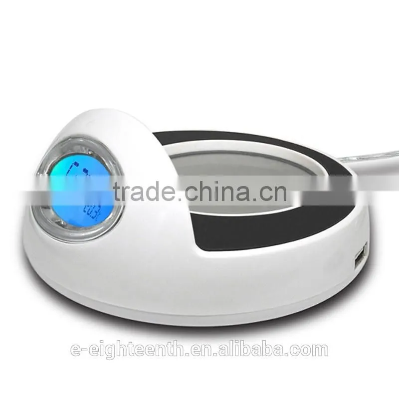 All in One USB Cup Warmer Clock Computer PC 4 port Hub