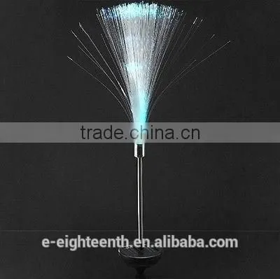 Solar Power Color-Changing fibre optic LED Yard Lawn Light Outdoor Spotlight Garden Lamp
