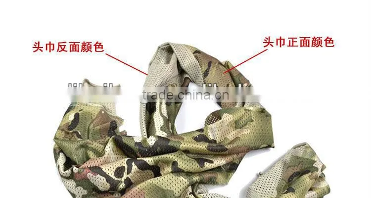 Camouflage scarf outdoor jungle scarf army scarf ,good price