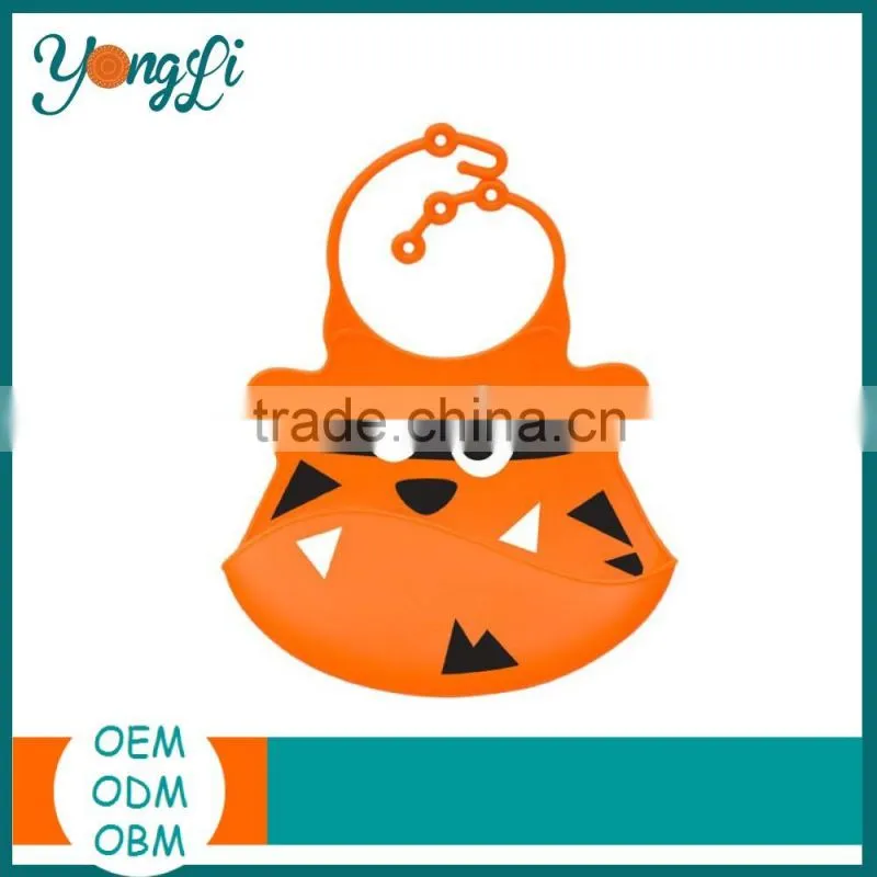 BPA Free Silicone Baby Bibs Plain White