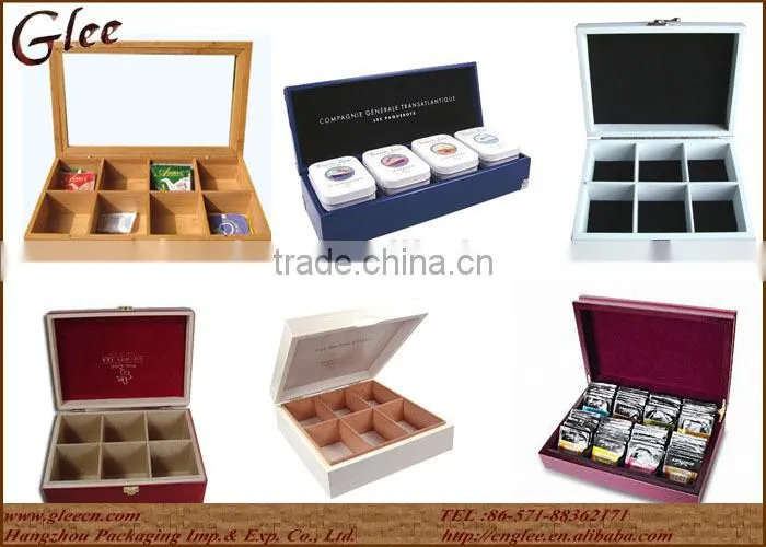 Natural Wood MDF Fancy Tea Chest
