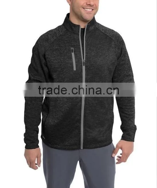 winter sports zipper up fleece jacket for men