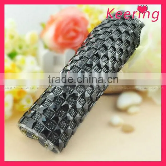 new arrive hot fix rhinestone mesh iron on mesh WRT-003
