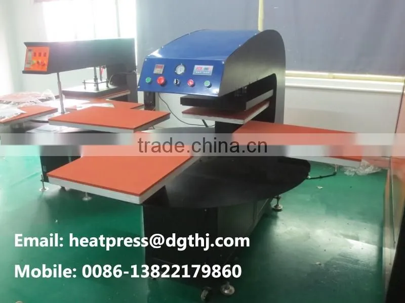 Automatic heat transfer press machine for tshirt shopping bag printing
