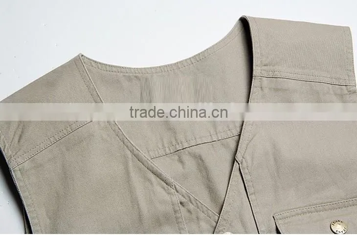 2017 OEM unisex cameraman vest waistcoat uniform