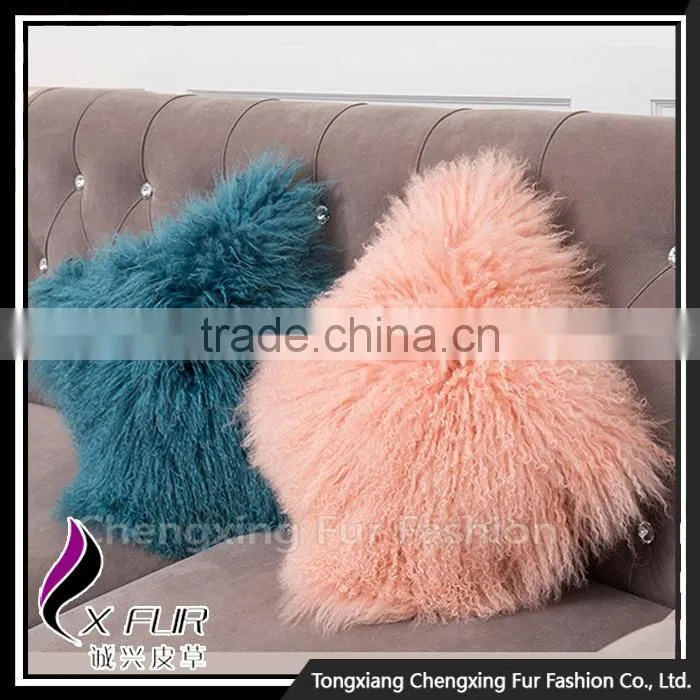 CX-D-04Q Wholesale Decorative Personalized Sheep Fur Cushion Cover