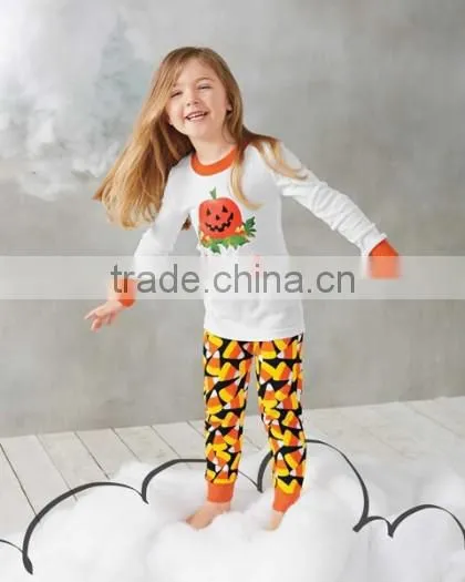 kids Halloween costume pumpkin pajamas