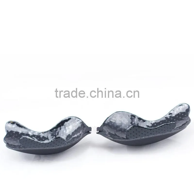 Strong stickness polyolefin gel BRA with breathable holes