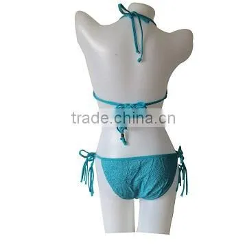 Top quality purple shivering printing sexy women bikini swimwear