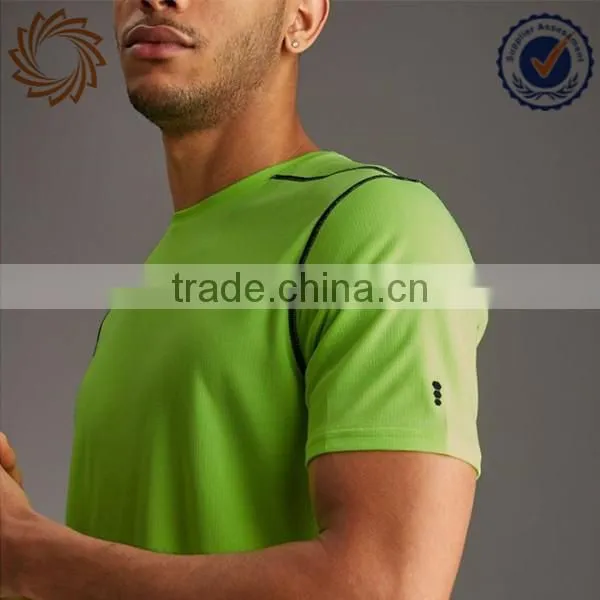 fluorescence mesh Mens dry fit sport football t shirt