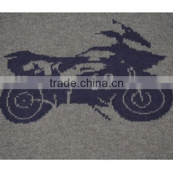 2014 High fashion jacquard knitted kids sweater