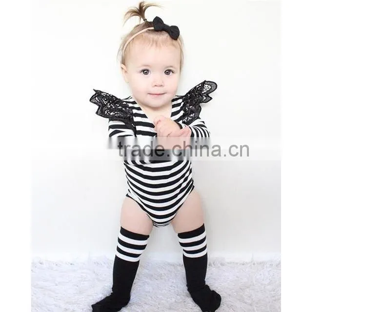 Chinese Clothing Manufacturers Australia Style Cotton Ruffle Lace Baby Girl Clothes