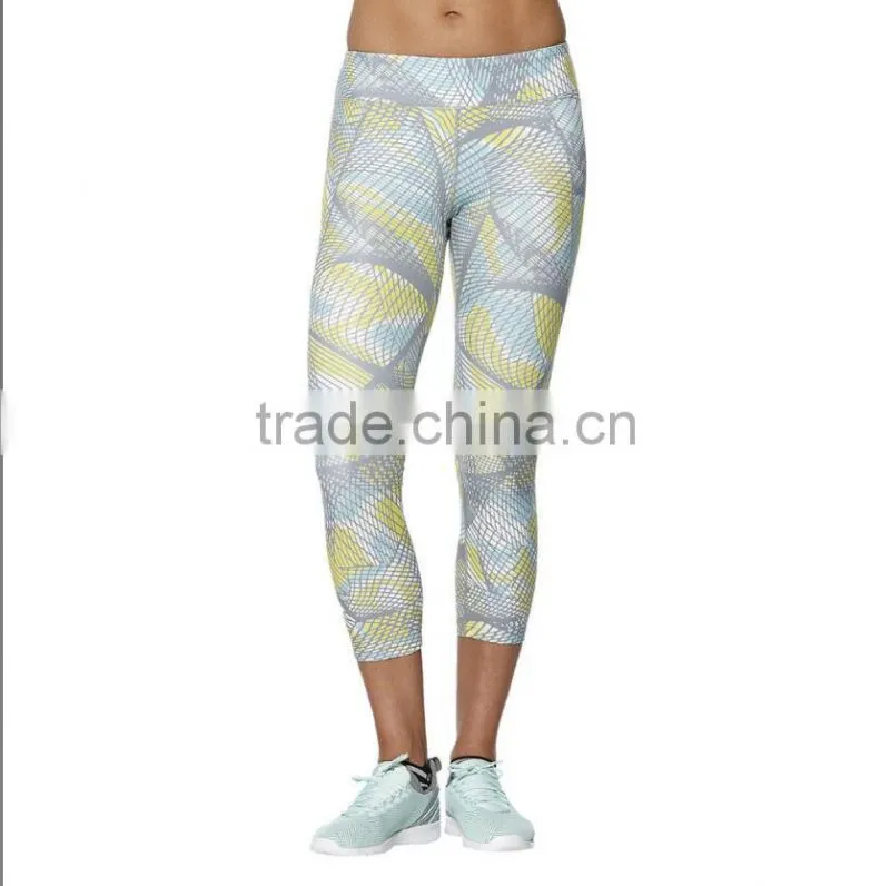 Factory Wholesale Custom Design Sportswear Printed Tights Womens Yoga Pants