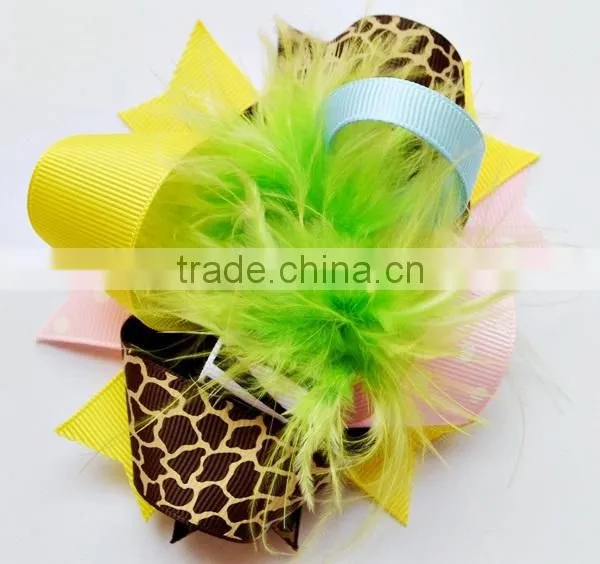 2014 christmas hair bow for kids, baby christmas hair bows