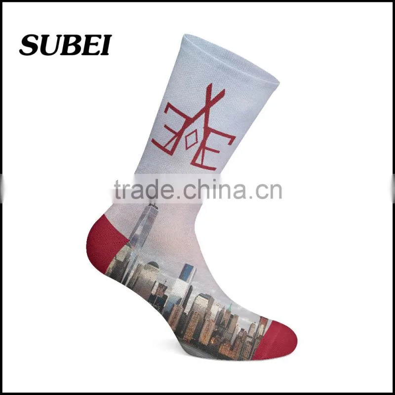 HD pic 360 digital print unisex fashion skateboard sublimation socks
