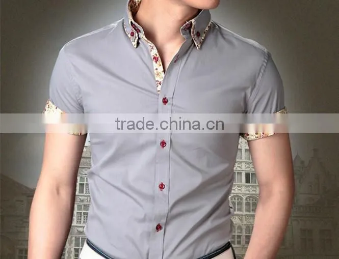 Cultivate one's morality type youth business half sleeve shirts