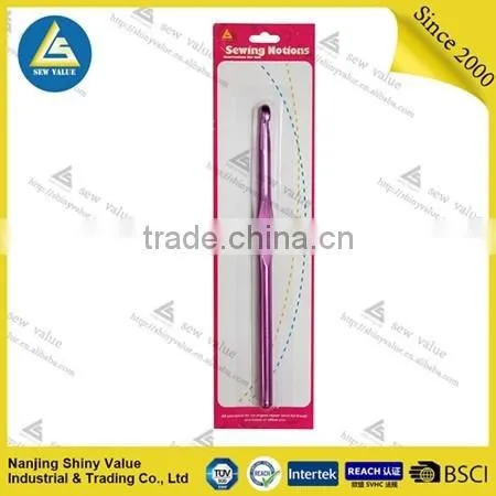 Wool woven usage best quality single headed anodized electroplate crochet hook
