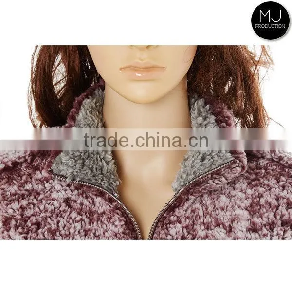 Monogram Sherpa Pullover