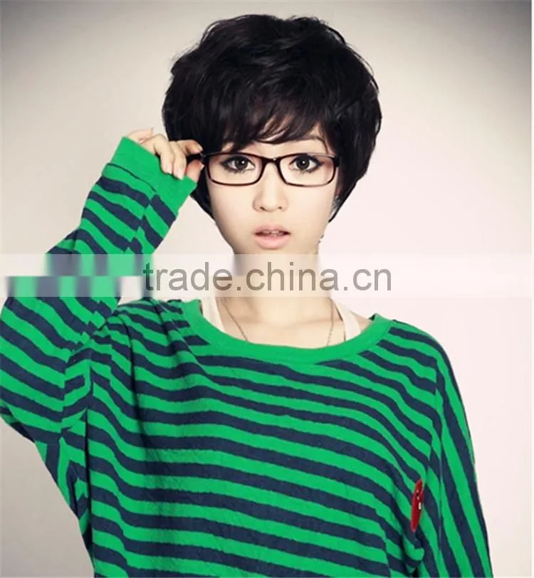 Wholesale Girls Short Black Cosplay Wigs