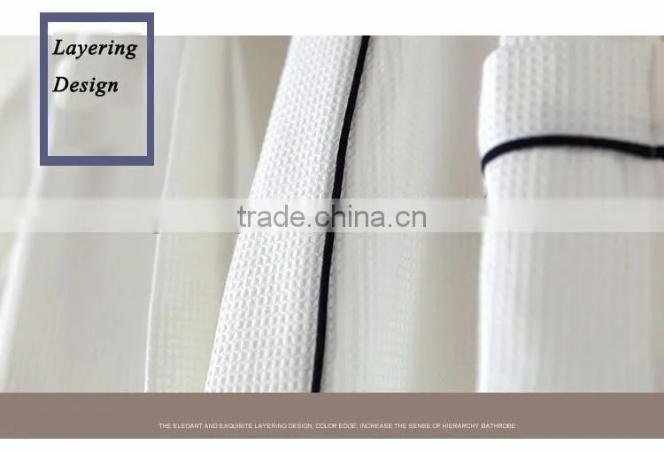 Fancy bathrtobe cotton robes waffle