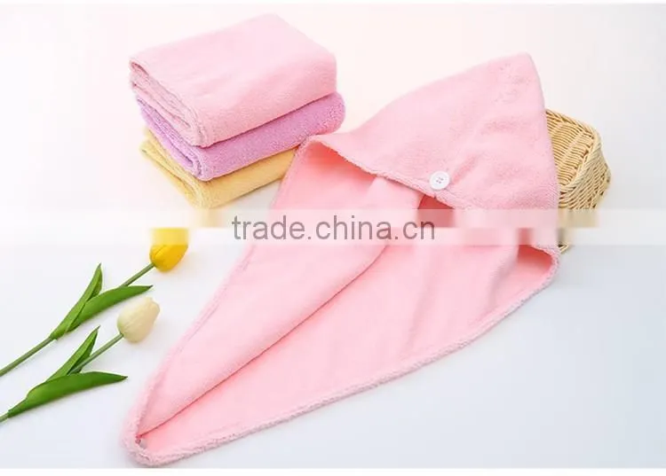 Embroidered logo turbie twist hair towel microfiber