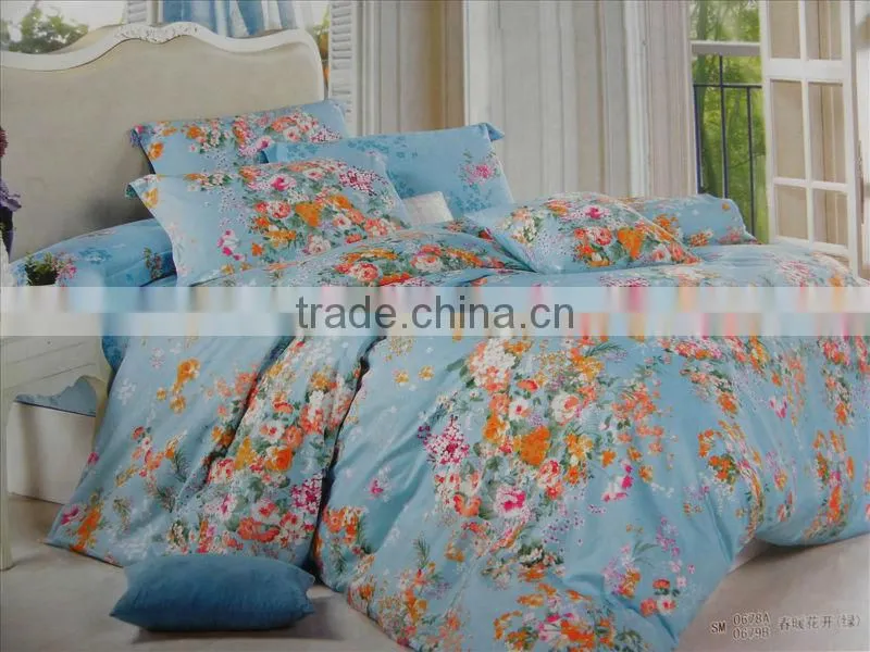 Cotton Bedding Set (SDF-2013NN010-MDXD-BRICK RED)
