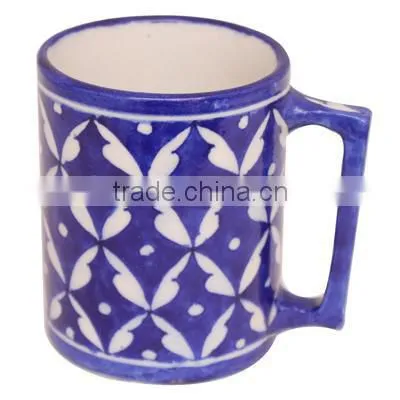 Vintage Beer Mugs Online | Jaipur Blue Pottery Ceramic Cups