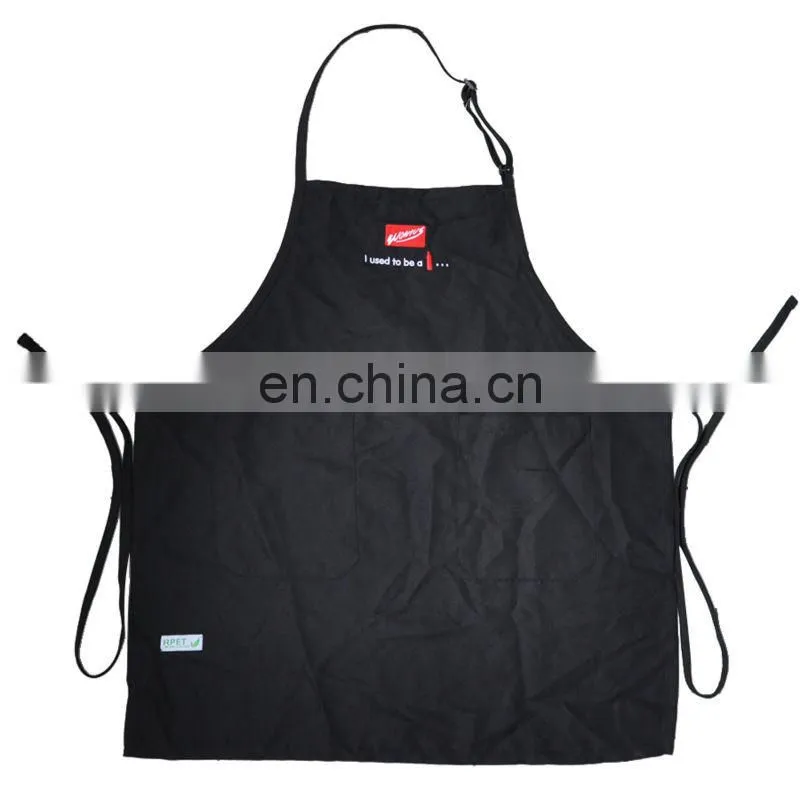 Newly design rpet eco-friendly bib apron with customs logo in embroidery or print