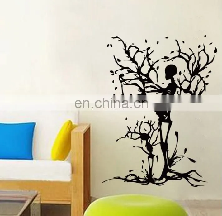 Halloween Theme Skeletons Tree Window/Wall Sticker Halloween Decoration Home Decoration