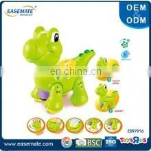 Most popular plastic universal electric dinosaur toy with light and music