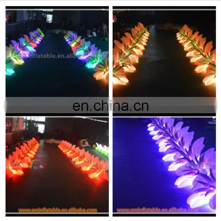 Atttactive party decoration inflatable cone with led light,led mood light tripod ball,waterproof led light balloon