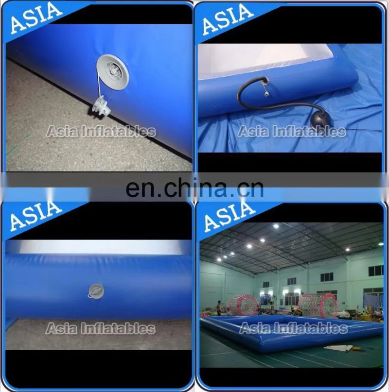 Commercial grade rectangular water pool with tent sunshade / 6m inflatable pool with roof
