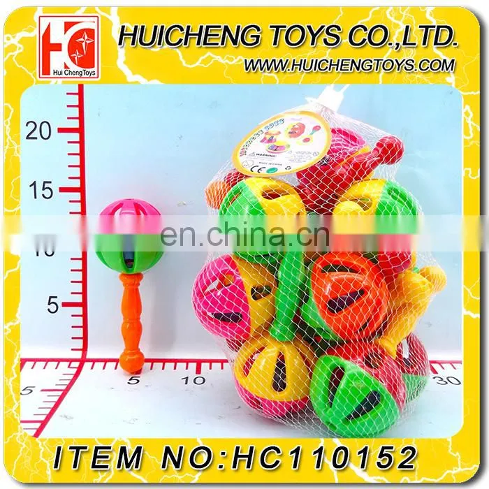 plastic colorful baby shakes bell plastic Baby Rattles