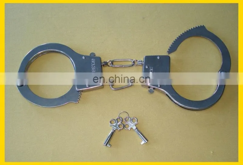 iron handcuffs toy for adult police game