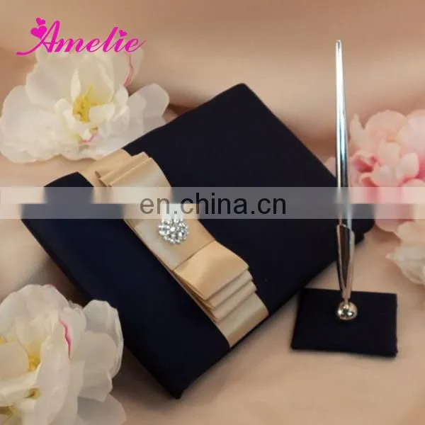 AW0706 Wedding guest signature book and pen holder